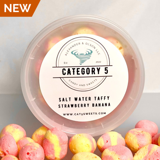 Salt Water Taffy - Strawberry Banana - Freeze Dried Candy