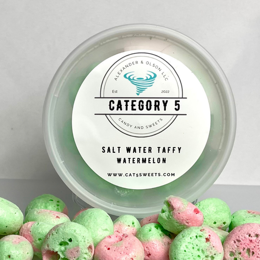 Salt Water Taffy - Watermelon - Freeze Dried Candy