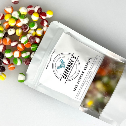 Sour Rainbow Droplets - Freeze Dried Candy